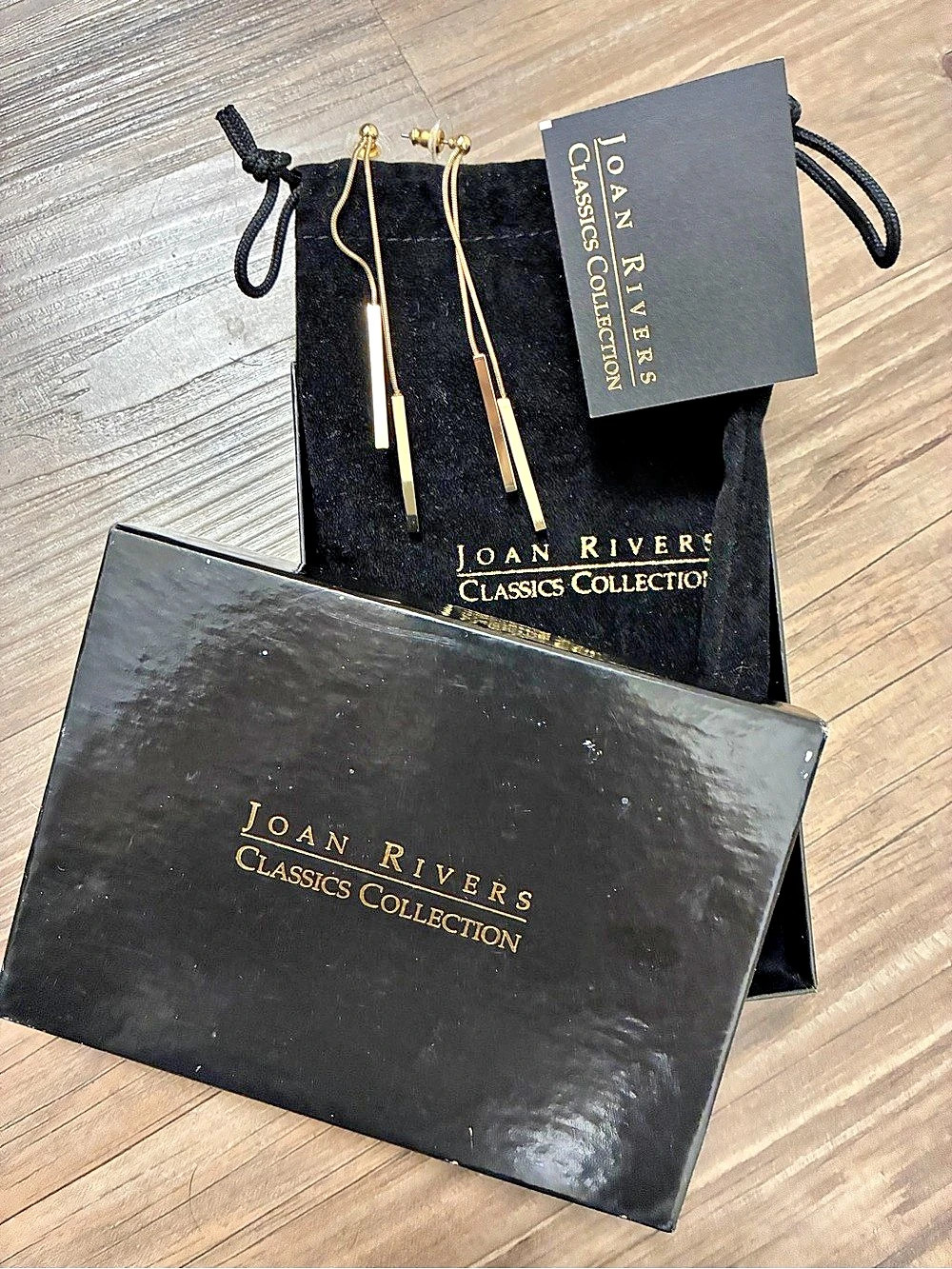 Joan Rivers Classics Collection Gold-Tone Drop Earrings, New